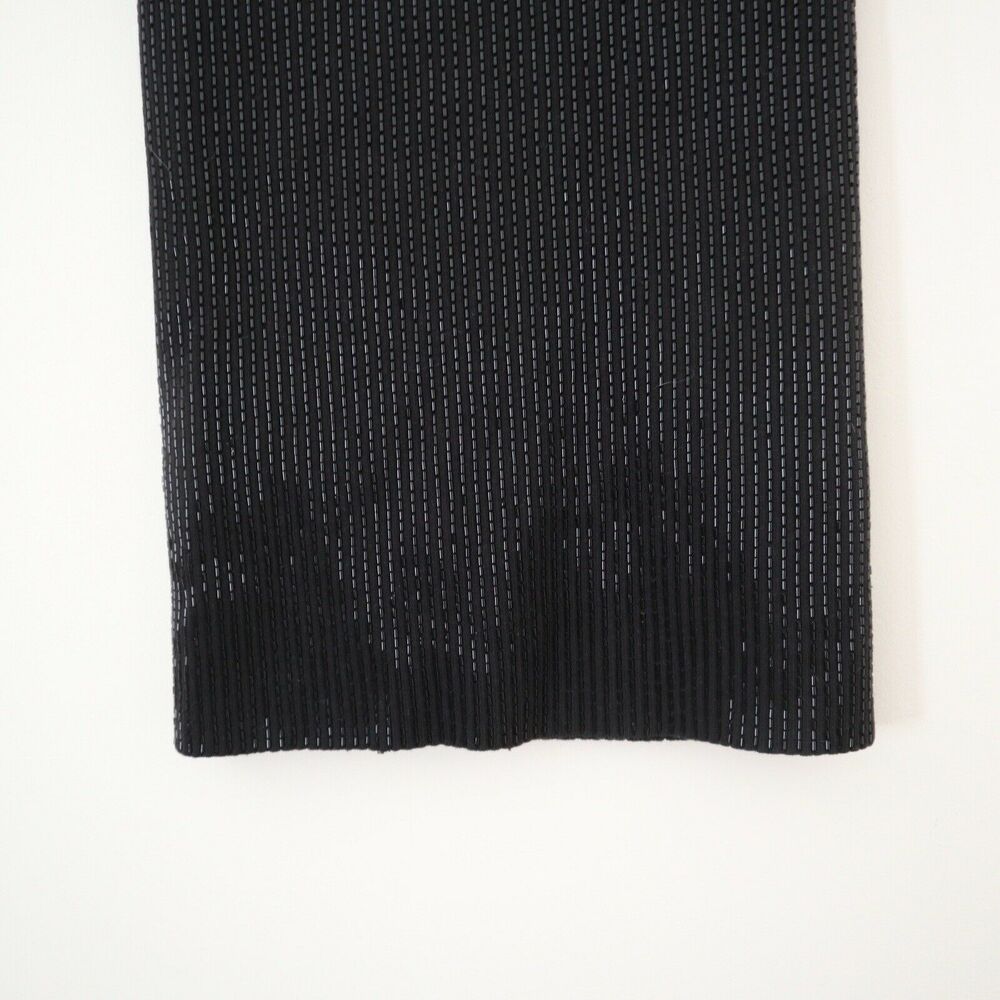 All Saints Lovise Hand Beaded Set Black Sleeveless Top US 0 & Pencil Skirt US 6 - Picture 12 of 12